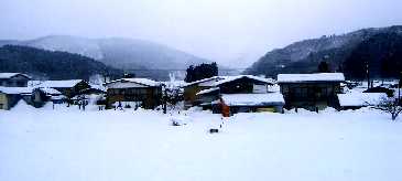 山形県の村(2月初めの真室川町付近)