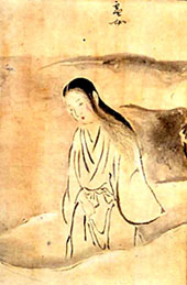 鳥山石燕画「雪女」