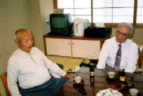 樋口倶吉氏（右）と南雲昭治氏